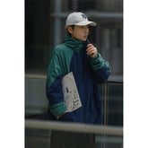 Unisex Jacket Hooded Hooded Jacket Male Splicing Machine Energy Wind Spring and Autumn Coat